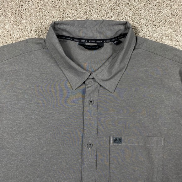 KUIU Other - KUIU Mens XL Gray Short Sleeve Performance Button Down Tactical Shirt Outdoor